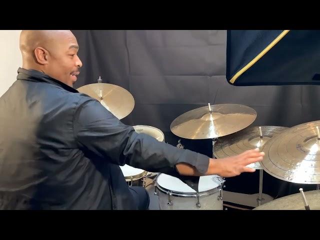 Eric Harland on a set of Alexino Cymbals