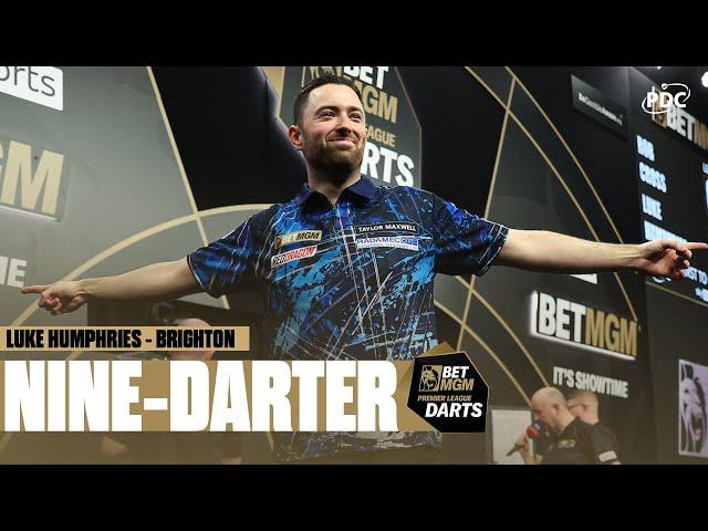 NINE-DARTER! Luke Humphries' nine-dart magic - 2025 BetMGM Premier League (Brighton)