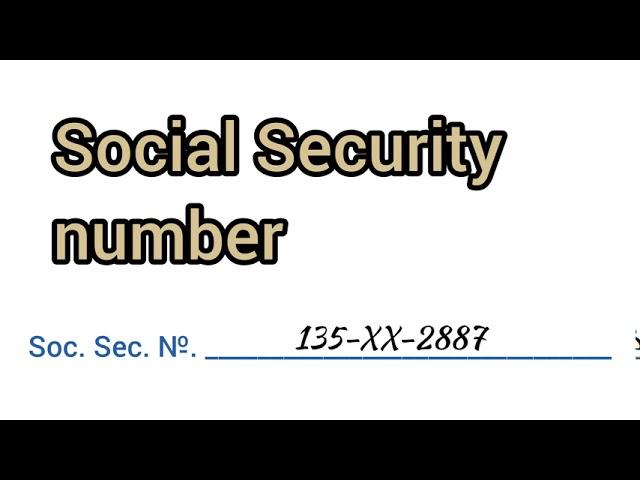 How to Pronounce Social Security number in American English