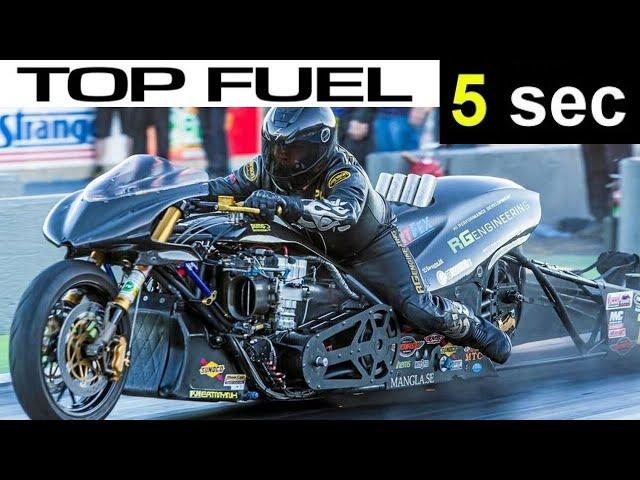 FULL SESSION OF TOP FUEL NITRO MOTORCYCLE IN ENGLAND, TURBO, NITROUS DRAG BIKES CHALLENGE NITRO GANG