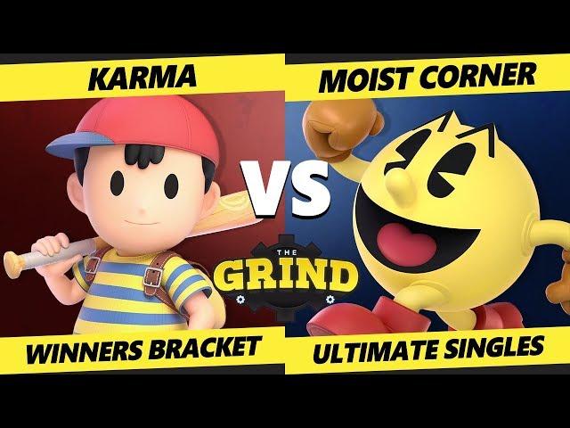 Smash Ultimate Tournament - Karma (Ness) Vs. Moist corner (Pac-Man) The Grind 101 SSBU Winners Rd 2