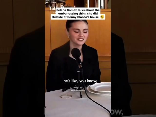 That's cute and funny️ #selenagomez #bennyblanco #couple #tablemanner #interview #fyp