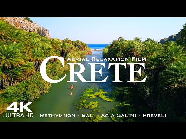 [4K] CRETE 2024  3 HOUR Drone Aerial of Rethymnon, Bali & Agia Galini | Greece Kreta Creta