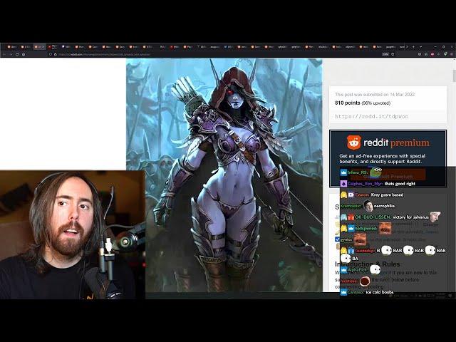 Asmongold forgot how Sylvanas used to look like