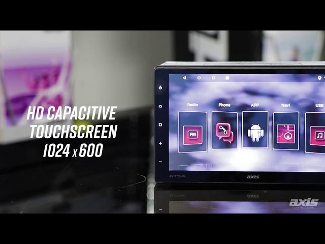 Axis AX1770NAV 7" ANDROID MECHLESS MULTIMEDIA SYSTEM with NAVIGATION & MIRROR MODE