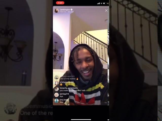 King Los Instagram Live Freestyle