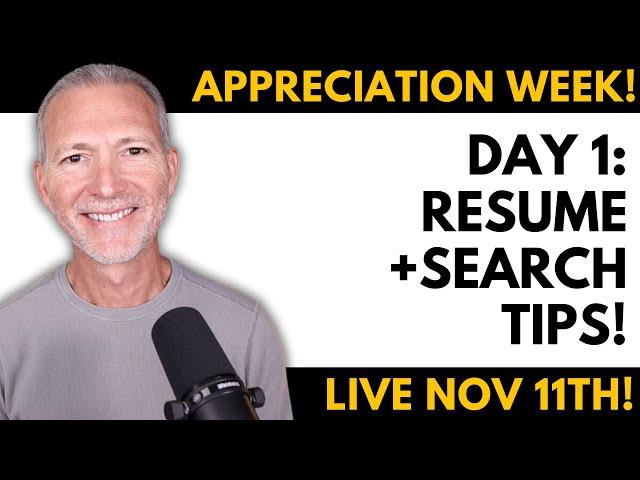 Resume + Job Search Tips  Communication Appreciation with Andrew LaCivita