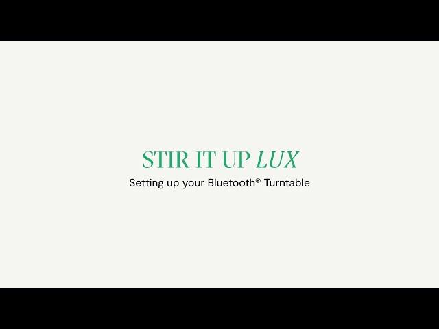 House of Marley | How to set up the Stir It Up Lux Turntable