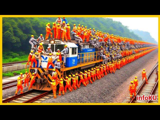 Miracle of Chinese Workers | Thousands of Chinese Workers Working Very Fast