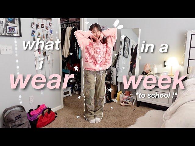 WHAT I WEAR IN A WEEK || SCHOOL OUTFITS/INSPO