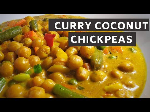 CURRY COCONUT CHICKPEAS | PLANTBASED |  JERENE'S EATS