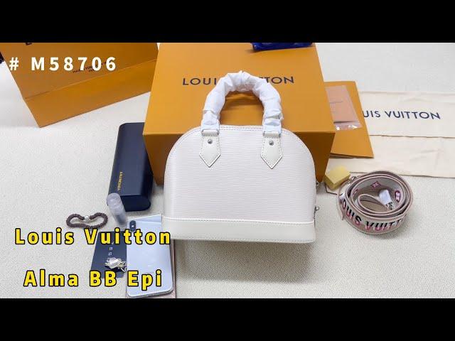 Louis Vuitton Alma BB Epi leather full review#M58706