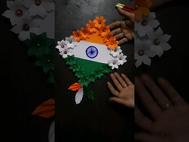 Paper tricolor kite #viralvideo #short #viralshort #geeta craft and stitching