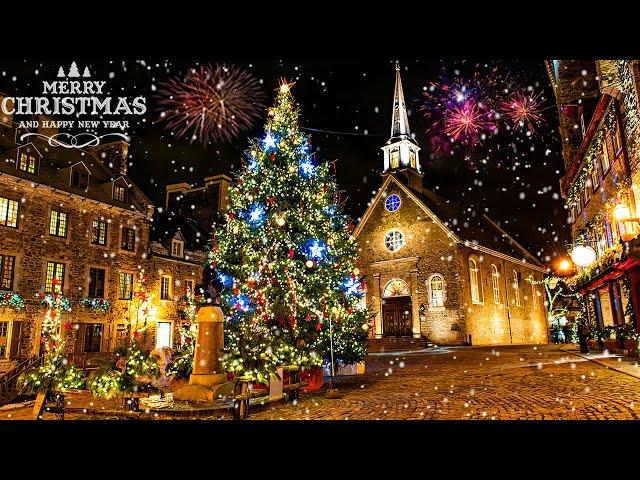 Beautiful Snowy Christmas Ambience  Quiet and Comfortable Instrumental Music ‍ Calm, Relax, Study