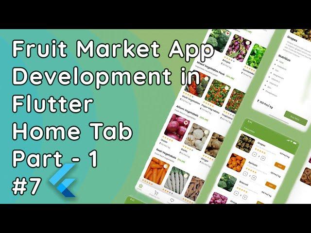 Fruit Market App in Flutter | Home Tab UI Part 1: AppBar, Search Bar & Offers Section #1