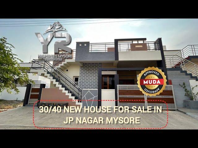 30×40 2BHK Brand new house for sale in JpNagar near Ring Road  muda property Mysore. Price 96L.