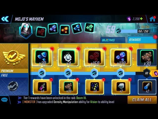 daily gameplay iso & campaign energy raids orb opening bionic avenger upgrade msf