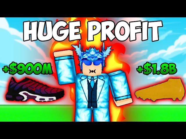 Selling Expensive Shoes For HUGE Profit In Sneaker Resell Simulator! (Roblox)