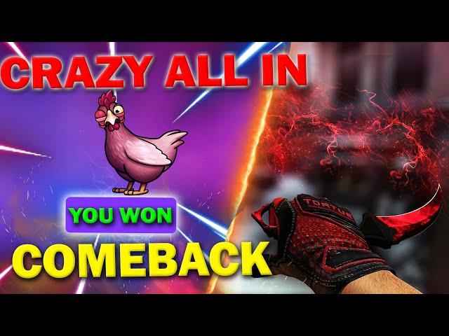 THE MOST CRAZY ALL IN COMEBACK in CRASH HISTORY!!! (CSGOCOCK) | DIMISOFT