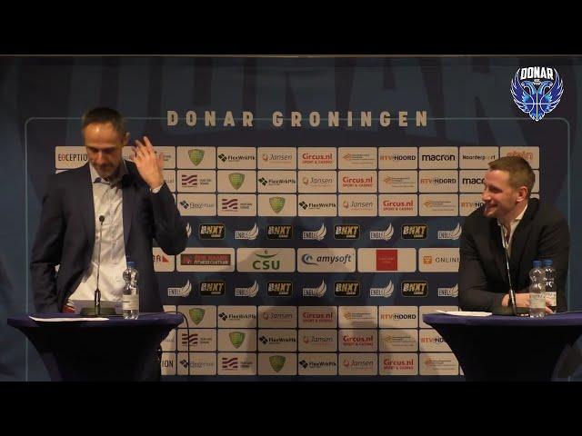 Persconferentie Donar vs. LWD Basket Leeuwarden  29-11-2024