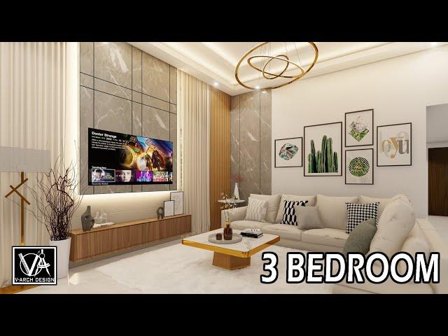 ELEGANT HIGH CEILING BUNGALOW HOUSE INTERIOR DESIGN 100 SQM