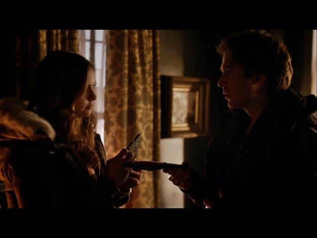 TVD 6x17 - Damon and Elena visit his 1903 home and find his mom, Lily Salvatore | Delena Scenes HD