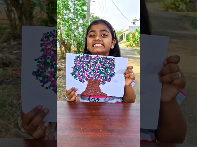 cute Tree  painting HACKS Tom&Jerry DiyaIshwarya #shorts #viralvideo