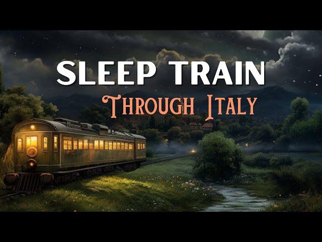 3 HRS Continuous Bedtime Story  SLEEP TRAIN JOURNEY through Italy with relaxing sounds