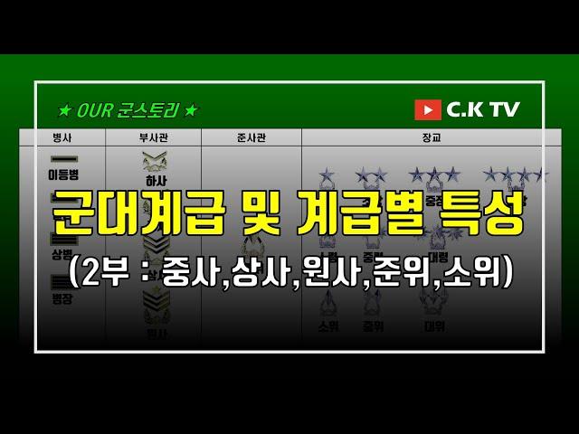 (2부) 군대계급 및 계급별 특성 (중사~소위) 육군의 계급별 특성에 대해서 알고 싶으신 분은 꼭 보세요~!!