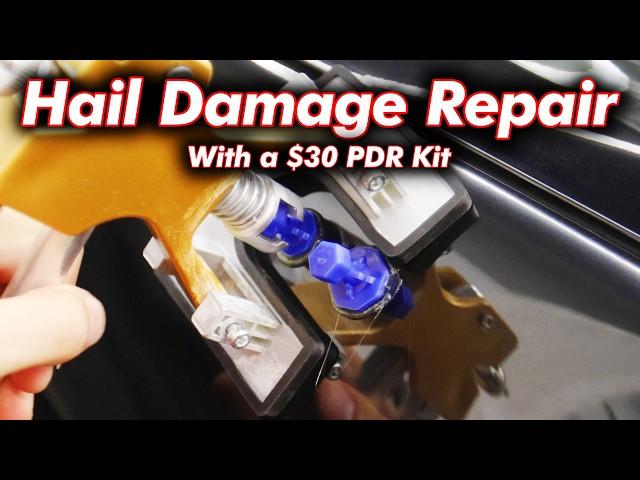 Removing MAJOR Hail Damage with a $30 Paintless Dent Repair Kit - Does it really work?