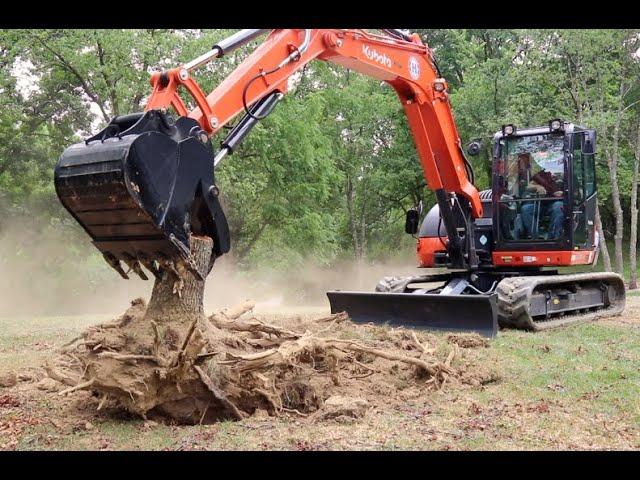 #853 LARGEST most POWERFUL Kubota Excavator KX 080 4