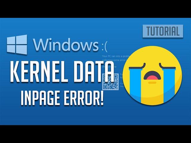 How To Fix KERNEL DATA INPAGE ERROR In Windows 10 || 2024