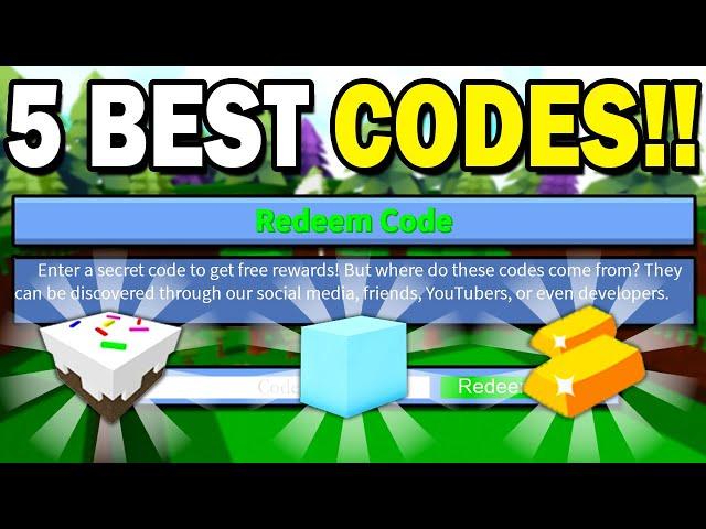 5 *BEST* CODES!! | Build a Boat for Treasure ROBLOX