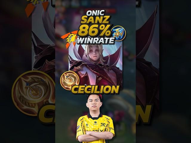 Onic Sanz 86% Winrate Cecilion S34 Build! Mobile Legends #mobilelegends #mlbb #gaming