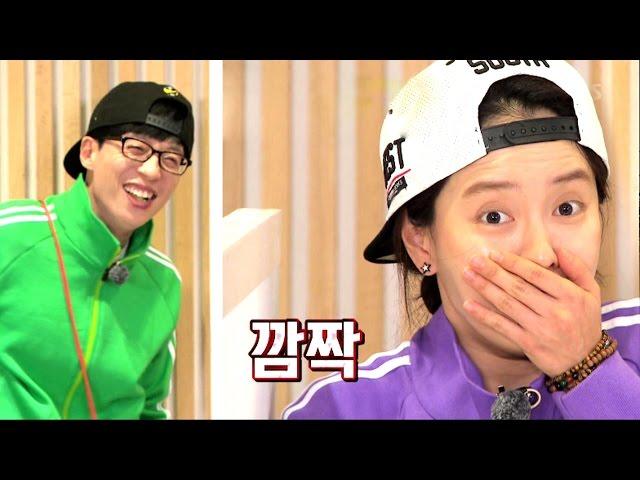 《FUNNY》 Running Man 런닝맨｜송지효, 유재석 갑작스런 ‘우당탕탕’ 몸개그에 ‘깜짝’ EP412 20160103