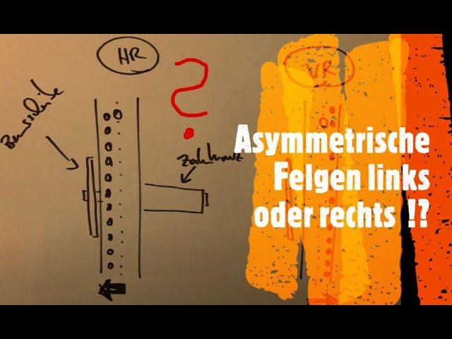 asymmetrische Felgen - wie herum korrekt !? Orientierung Offset