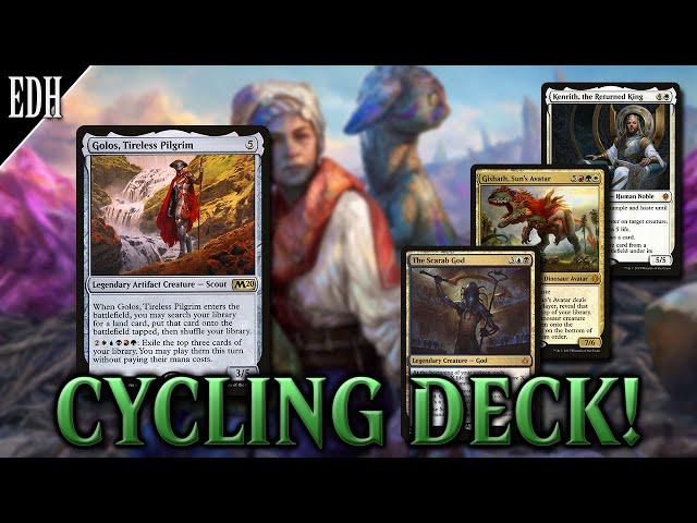 Golos Cycling vs Scarab God vs Gishath vs Kenrith | Commander EDH gameplay | eedi H tribalkai