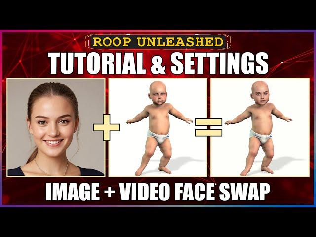 Roop Unleashed Tutorial - Image + Video Face Swap AI