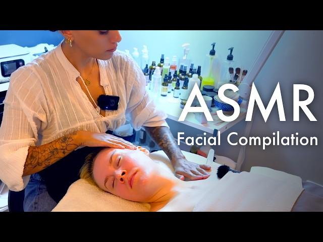 ASMR 3 hours of relaxing facials (Unintentional ASMR, real person ASMR)