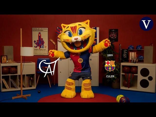 Barça presents 'Cat', the club's mascot on the occasion of its 125th anniversary