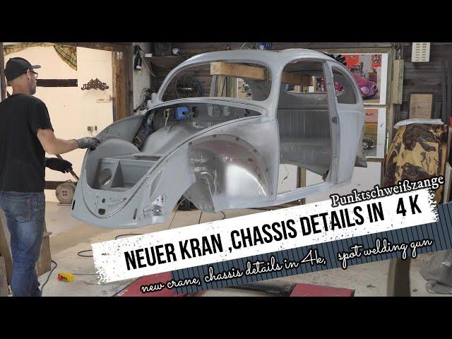 VW Käfer Restauration, volkswagen Beetle, Fusca chassis restoration ,Punktschweißzange vw bug