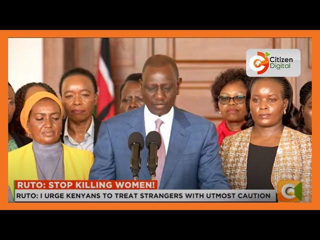 President Ruto announces countrywide anti-femicide campaign