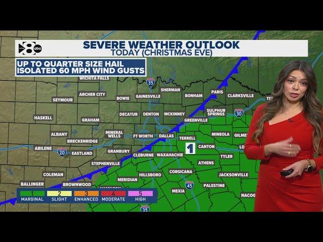 DFW Weather: Rain expected to move through North Texas on Christmas Eve