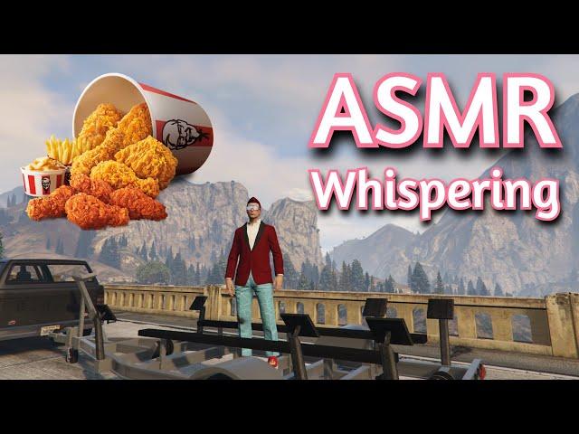 ASMR Gaming | GTA V WHISPERING EATING KFC | Ft @MrMuddles Keyboard/Mouse Sounds 