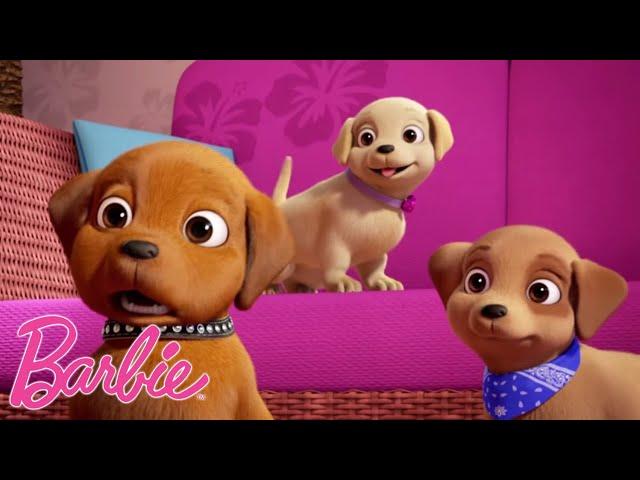 Приключения со щенками! | Отрывки из фильмов Барби | @BarbieRussia 3+