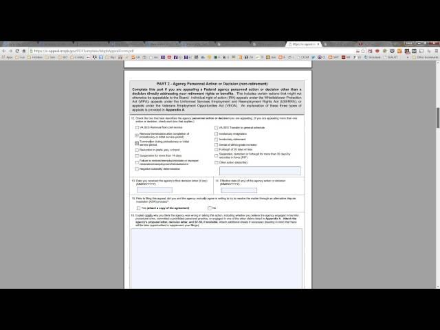 How to file an MSPB appeal.