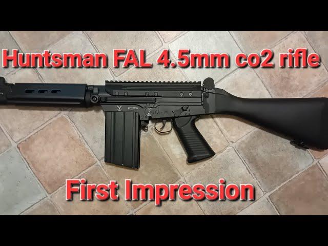 Huntsman FAL co2 rifle 4.5mm first impressions and review