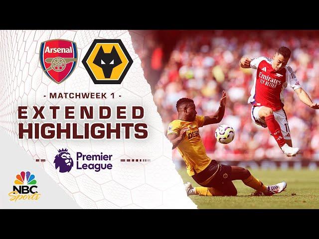 Arsenal v. Wolves | PREMIER LEAGUE HIGHLIGHTS | 8/17/2024 | NBC Sports