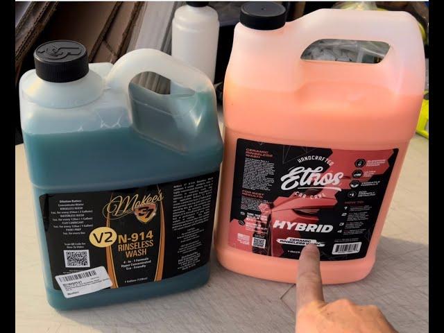 Ethos Hybrid Ceramic Rinseless vs McKee's 37 N-914 Rinseless Wash V2