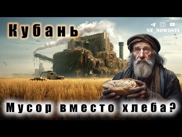 Мусорный завод вместо хлеба? Кубань Хлебосольная...